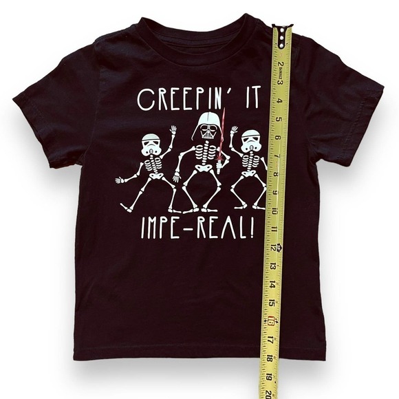 Star Wars & Lucasfilm Mad Engine Kids Black Graphic T-shirt Small Halloween - Picture 4 of 6